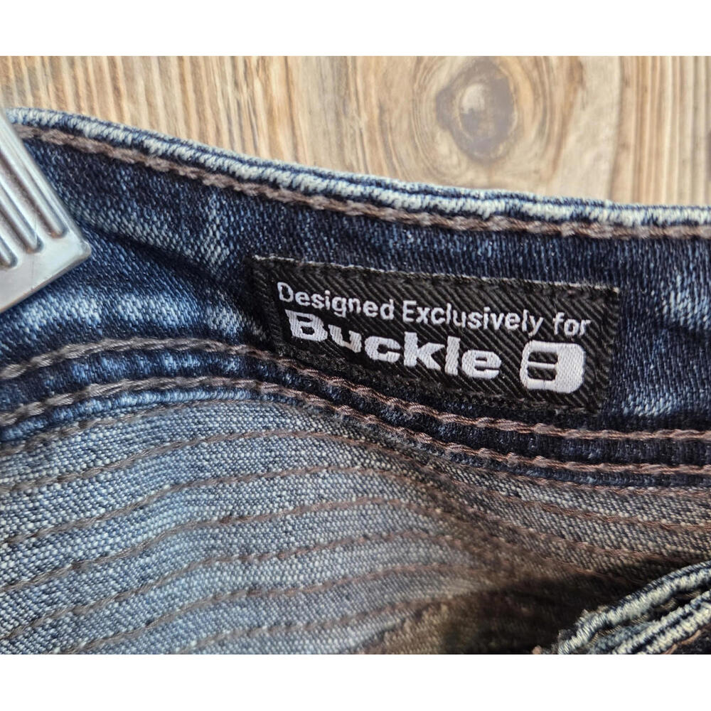 Salvage LA Denim Havoc Slim Skinny Fit Jeans Mens Size 30R Buckle Exclusive Y2K - Picture 8 of 9